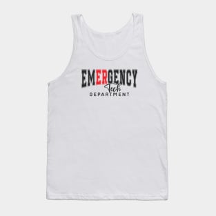 Emergency Department Emergency Room Tech Er Nurse Healthcare Tank Top